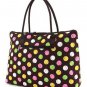 Belvah quilted polka dot print large tote bag LPDQ2705(BRMT) handbag purse