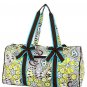 Belvah Quilted Monogramable Large Floral Duffel Bag QBF2701(BR) BS795