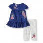 Nannette Infant Girls 9-12 Months Blue Tunic and Leggings Set S600 190716248596
