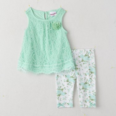 Girls Nannette Infant Size 6-9 Sleeveless Top & Leggings - Floral S600 190716359766