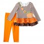 Baby Girls Size 24 Months Nannette 2pc. Pumpkin Top & Leggings Set B640 190716961563