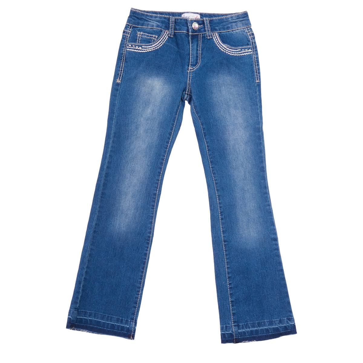 Girls Size 8 Freestyle Roxy Frayed Hem Bootcut Jeans