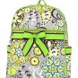 Belvah Monogramable Lime Green Quilted Floral Paisley Backpack Book Bag QBF2746(LM) B980 BP13
