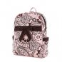 Quilted Brown and Pink Paisley Print Backpack Book Bag QPF2716-BRPK D495 BP17