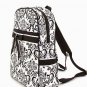 Belvah Monogramable Large Quilted Damask Backpack Bookbag QND2746(BK) BS795 BS19