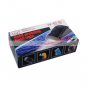 Gray Transparent Battery Free Hand Press Dynamo 3 LED Torch Flashlight