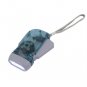 Gray Transparent Battery Free Hand Press Dynamo 3 LED Torch Flashlight