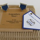 Shea Stadium dugout bench Home Plate Cufflinks