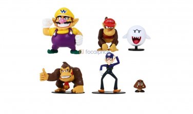 Action Figures 6 Pieces Set from Game Super Mario