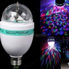 E27 3W AC 85-260 V RGB LED Full Color Rotating Lamp Search (White)