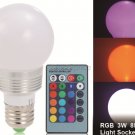 E27 3W 85-256V Q4 Colorful LED Ball Bulb