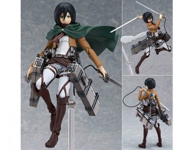 Figma 203 Anime Attack on Titan Mikasa Ackerman Action figure