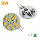 5pcs/lot quality 2W bright bi pin disc panel G4 led light flat round side pin long lifespan