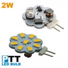 6pcs/lot high quality 2W bi pin disc G4 led light 8-30V AC DC flat round G4 led panel light