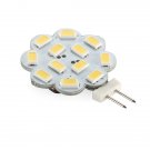 6pcs/lot high quality super bright 3W bi pin G4 disc led light 12V flat round panel warm white