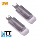 5pcs/lot super bright aluminum alloy 3W G9 led spot light 85V to 230V AC led warm white