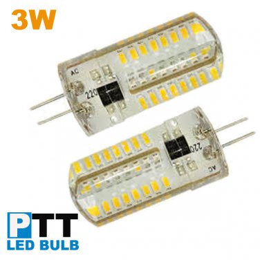 6pcs/lot 3W 12V silicon bi pin G4 led light bulb for cabinet cove lgihtings energy saving