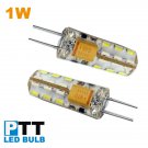 10pcs/lot 1W 12V silicon G4 base led light bulb replace bi pin halogen cabinet cove lgihtings