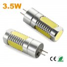 6pcs/lot Aluminum Alloy 3.5W COB G4 led corn light 12V  High Power led chip bright G4 led bulb