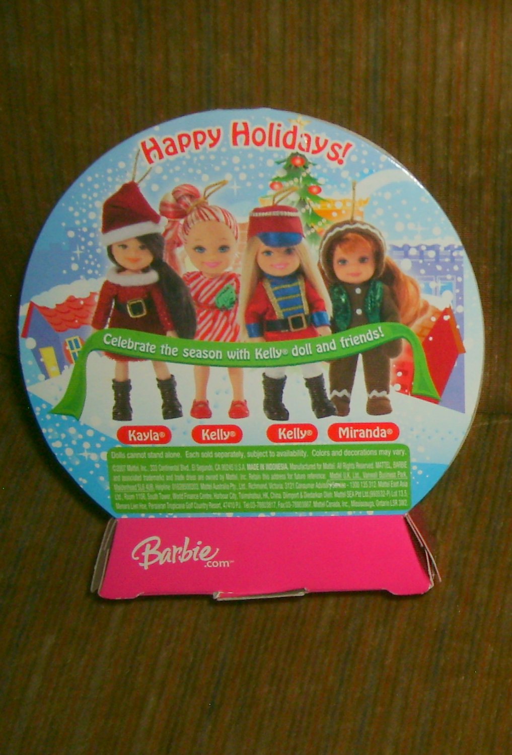 Barbie Happy Holidays Kelly Doll in Reindeer Outfit 2008 (No