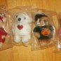 Teddy Bear Ornaments, Set of 4