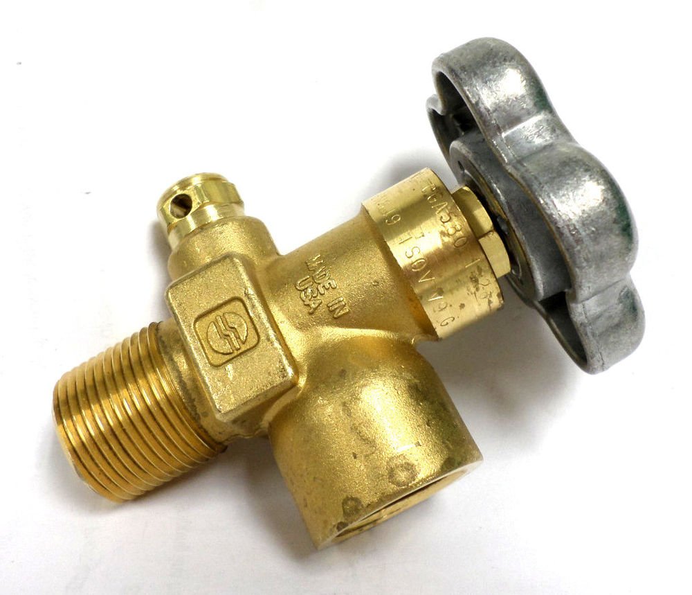 Sherwood GV58061-32 Gas Valve CGA580 3360 PSI CG1 3/4 NGT Tapered Male ...