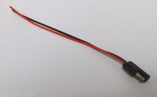 8 1/2" Electrical Polarized 2 wire Plug Connector Harness for 12V Accessories