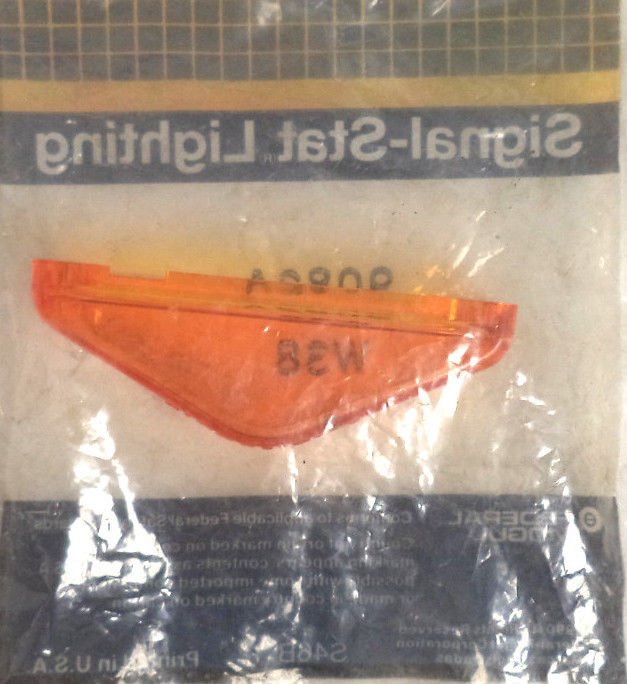 Signal Stat 9082A Amber Orange Side Marker Clearance Lamp Cover