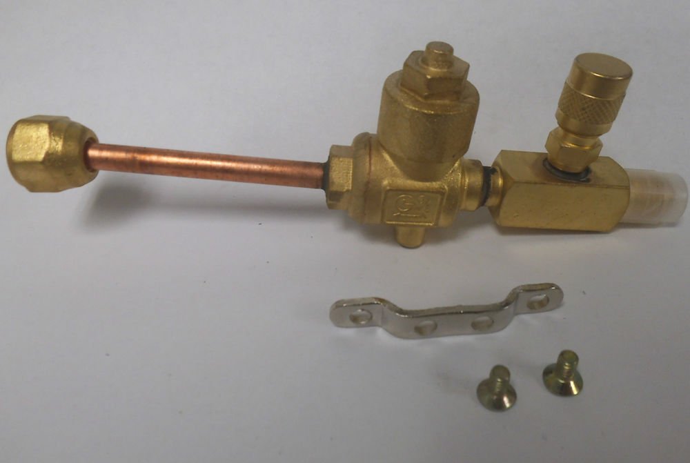 NDL NBV14FFS 1/4" Ductless Mini Split Ball Valve MNPT Side Schrader valve