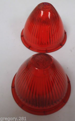 Peterson Mfg Red Replacement Lenses V110-15R 22-6399-4  Set Of 2 Free Shipping!!