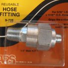 9-728 Reusable Hose Fitting 5/16" ID 11/16" OD Vise Grip 1/4" Male NPT FREE SHIP