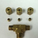 Big A Service Line 3-16420 316420 Hydraulic 1/8 Brass T-Fitting