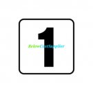 Inlays V621010 Info-Tile 6" x 6" Vinyl Depth Markers - 1 Number