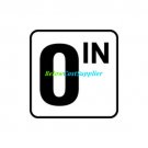 Inlays V620500 Info-Tile 6" x 6" Vinyl Depth Markers - 0"