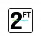 Inlays V620020 Info-Tile 6" x 6" Vinyl Depth Markers - 2'