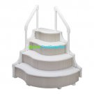 Ocean Blue 400700OB Grand Entrance Step - White