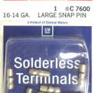 Delco GM C 7600 Large Snap Pins C7600 Solderless Terminals 16-14 Gauge
