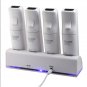 FS995056 4 Charger Charging Dock Station+4 Battery Packs For Nintendo Wii Remote Control