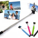 Wire Control Extendable Selfie Handheld Monopod Stick Holder for iPhone Samsung