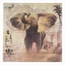 Elephant wall mural