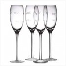 Etched Champagne Plutes