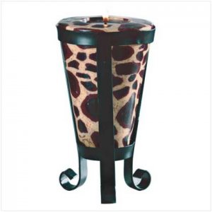 Giraffe Pattern Cone-Shaped Candle