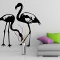 (35''x35'') Vinyl Wall Decal Flamingo Couple Birds Romantic Love Art Decor Sticker + Free Decal Gift