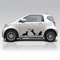 (8''x3'') Vinyl Wall Decal Cute Cats Playing / Happy 3 Kittens Art Decor Sticker + Free Decal Gift