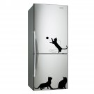 (16''x6'') Vinyl Wall Decal Cute Cats Playing / Happy 3 Kittens Art Decor Sticker + Free Decal Gift