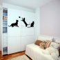 (24''x9'') Vinyl Wall Decal Cute Cats Playing / Happy 3 Kittens Art Decor Sticker + Free Decal Gift