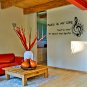 (63''x25'') Vinyl Wall Decal Quote "Music Is My Life" / Art Decor Home Sticker + Free Decal Gift!