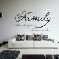 (47''x28'') Vinyl Wall Decal Quote Family / Inspirational Text Art Decor Sticker + Free Decal Gift!
