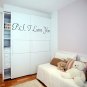 (12''x2.5'') Vinyl Wall Decal Quote P.S. I Love You / Inspirational Decor Sticker + Free Decal Gift!