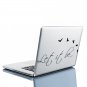 (35''x18'') Vinyl Wall Decal Quote Let It Be by The Beatles, bird / Decor Sticker + Free Decal Gift!